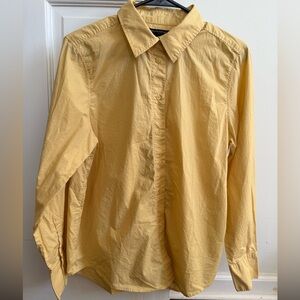 NWOT Banana Republic Butter Yellow Button-Up
